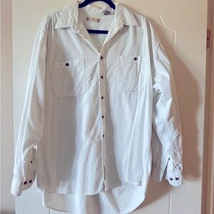 White corduroy men’s shirt